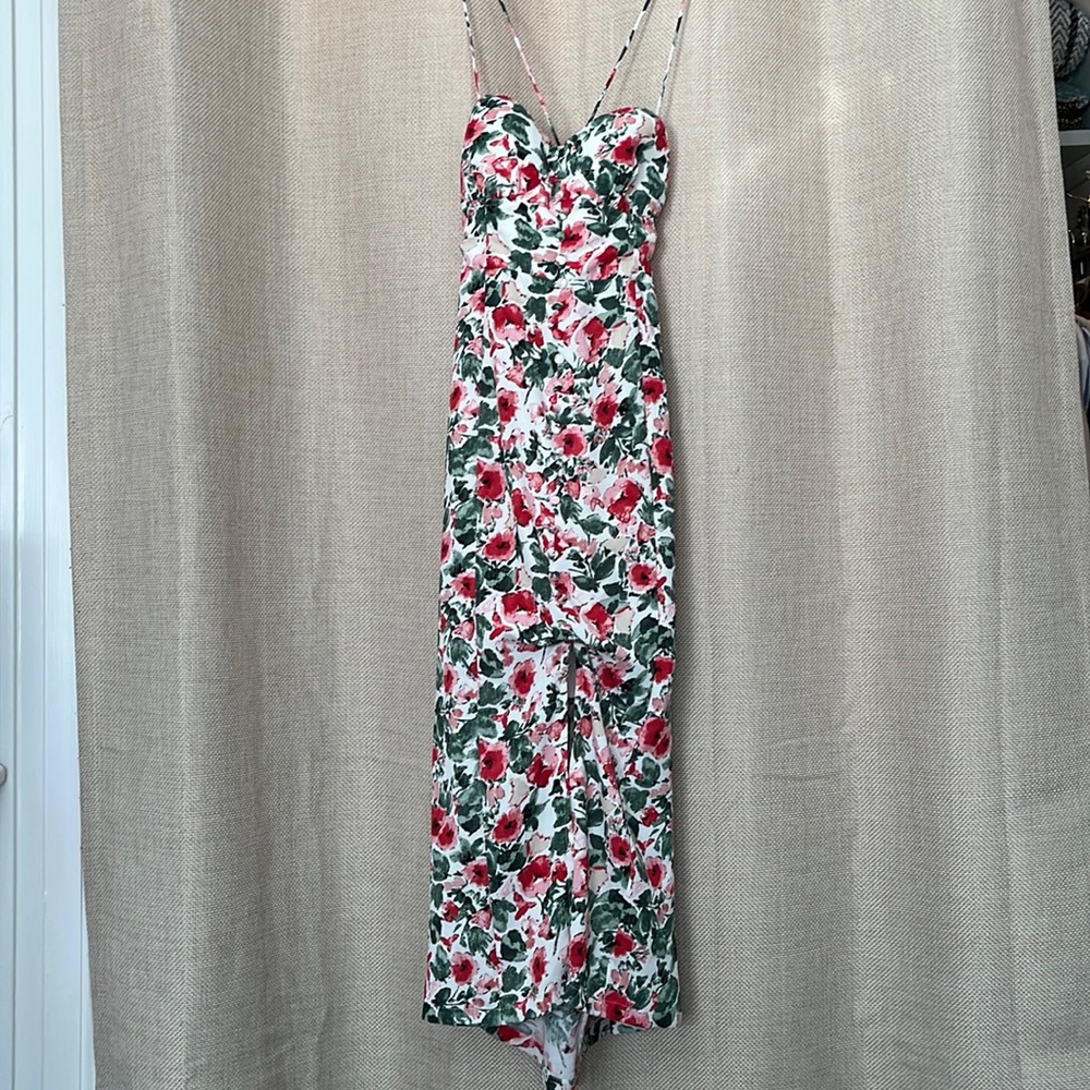 Floral Spaghetti Strap Maxi Dress